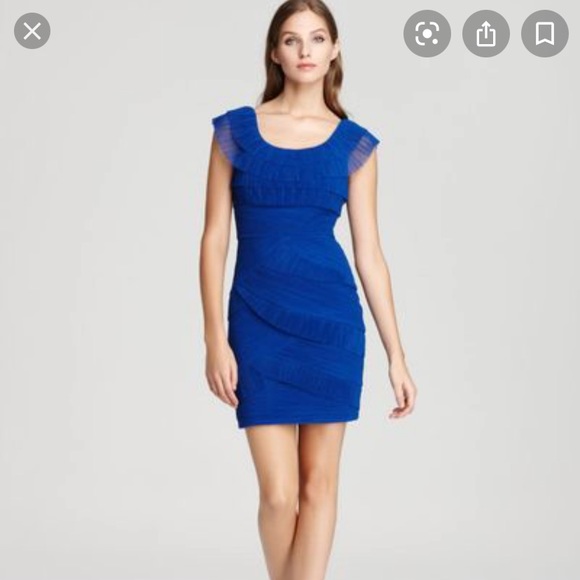 BCBGMAXAZRIA blue sapphire Briana dress NWT - Picture 2 of 7